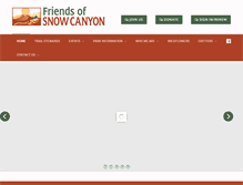 Tablet Screenshot of friendsofsnowcanyon.org